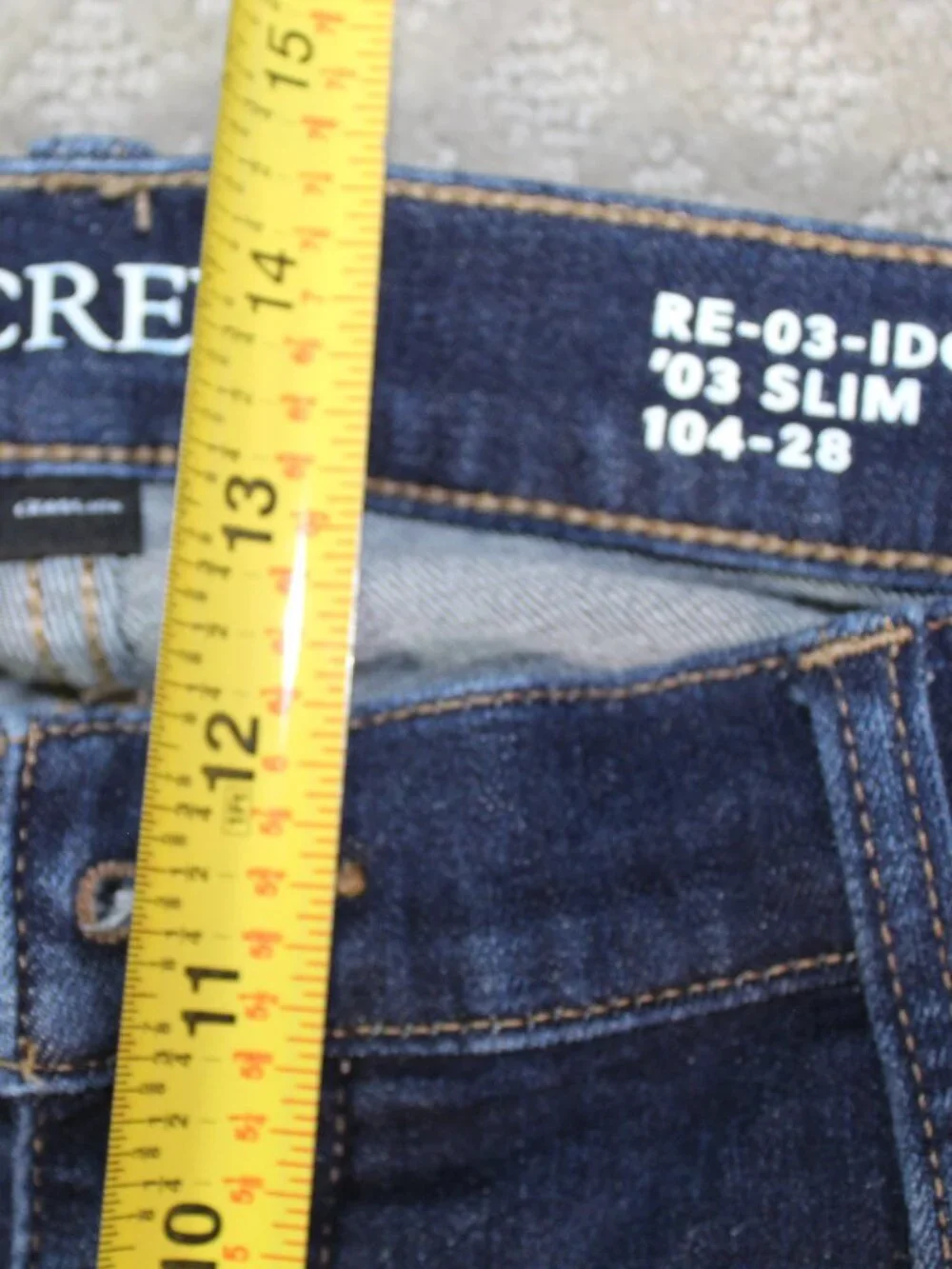 J. Crew Size 32T '03 Slim Dark Blue Jeans
